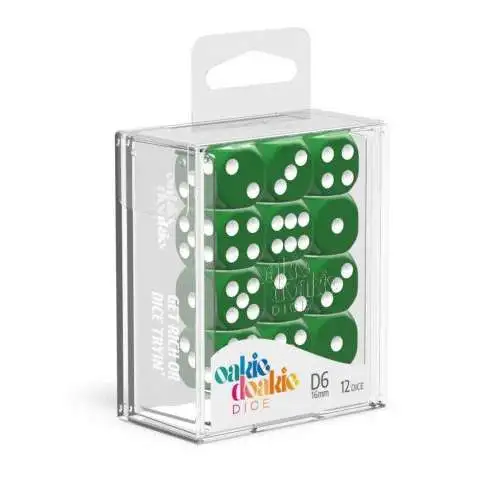 Oakie Doakie 6-Sided d6 Solid Green 16mm Dice