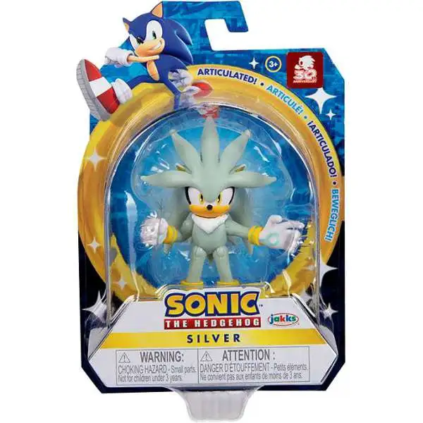 Sonic The Hedgehog Wave 4 Silver 2.5-Inch Mini Figure [Modern]