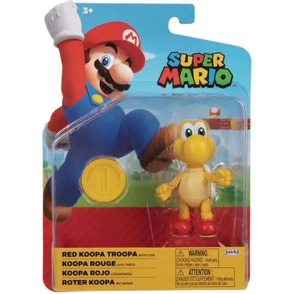 World of Nintendo Wave 25 Red Koopa Troopa Action Figure [with Coin]