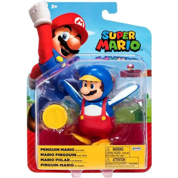 World of Nintendo Penguin Mario Action Figure [with Coin]