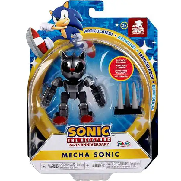 Sonic The Hedgehog Wave 5 Mecha Sonic Action Figure [Classic, with Trap Spring]