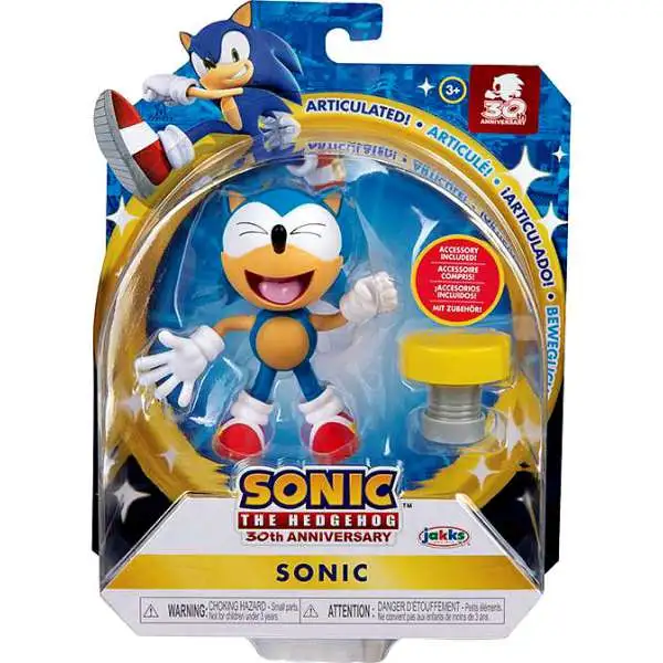 Sonic The Hedgehog Wave 5 Sonic Action Figure [Classic, with Spring]