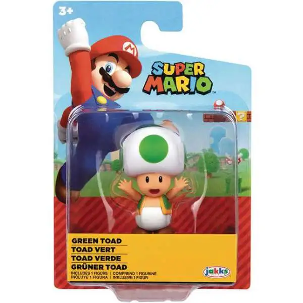 World of Nintendo Super Mario Wave 31 Green Toad 2.5-Inch Mini Figure