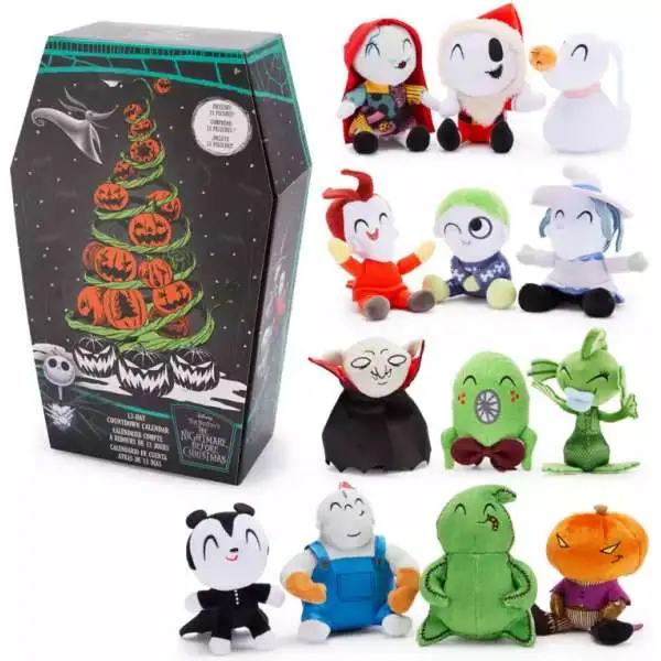 Disney The Nightmare Before Christmas 2025 NBX Exclusive 5.5-Inch 13-Day Countdown Advent Calendar [13 Mini Plush!]