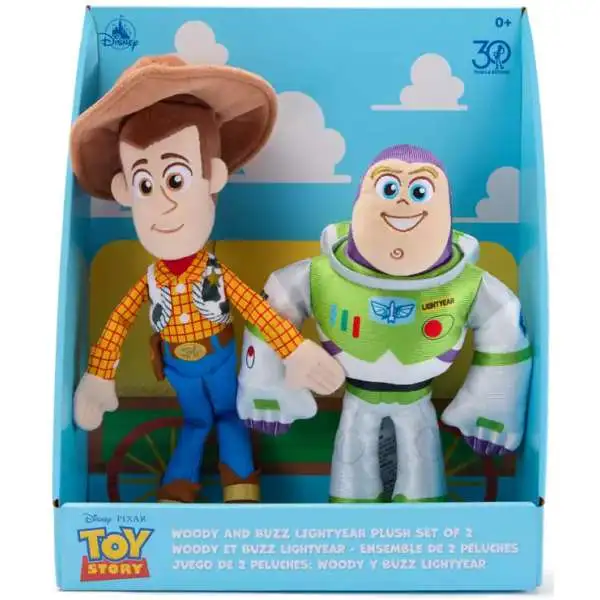 Disney / Pixar Toy Story 30th Anniversary Woody & Buzz Lightyear Exclusive 13.75-Inch Plush 2-Pack Set