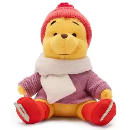 Disney Winnie the Pooh Winnie Ice Skating Exclusive 8.25-Inch Plush