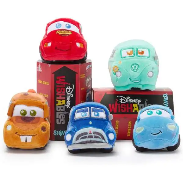 Disney Wishables Shimmer Series Cars Series Exclusive 4-Inch Micro Plush Mystery Pack [1 RANDOM Figure]