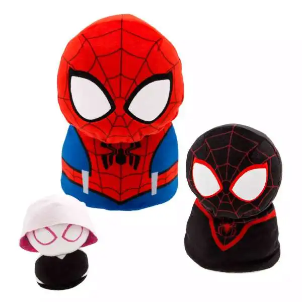 Disney Marvel Spidey and His Amazing Friends Spidey, Spin & Ghost-Spider Exclusive 10-Inch Nesting Plush Set