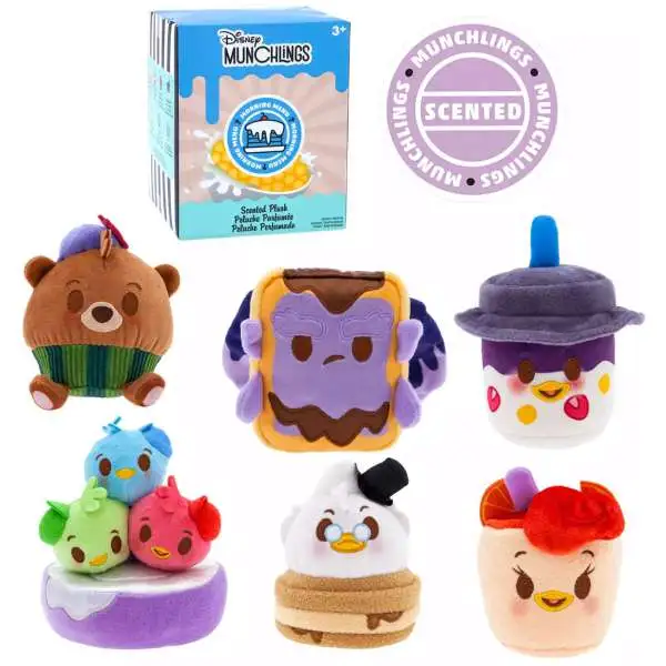 Disney Munchlings Micro Plush Morning Menu Exclusive 4-Inch Mystery Pack