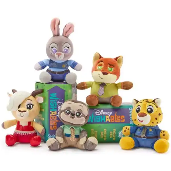 Disney Wishables Shimmer Series Zootopia 4-Inch Micro Plush Mystery Pack [1 RANDOM Figure]