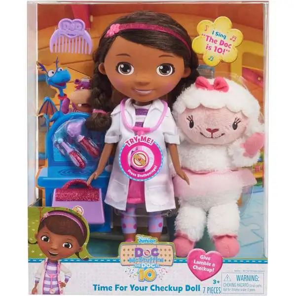 Disney Doc McStuffins The Doc is 10 Time for Your Checkup 12-Inch Doll