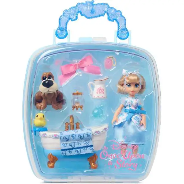 Disney Once Upon a Story Cinderella Exclusive 5-Inch Mini Doll Playset
