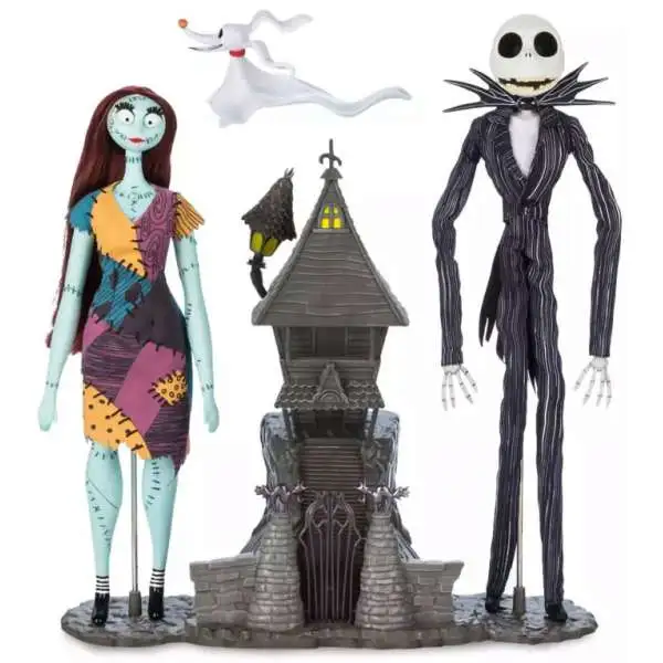 Disney 30 Anniversary The Nightmare Before Christmas Exclusive 16-Inch 1:3,700 Doll Set