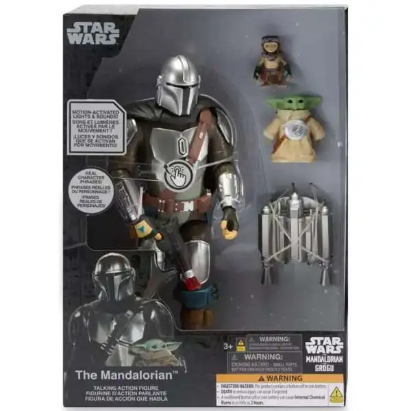 Disney Star Wars The Mandalorian & Grogu The Mandalorian Exclusive Talking Action Figure [with Grogu & Minch]