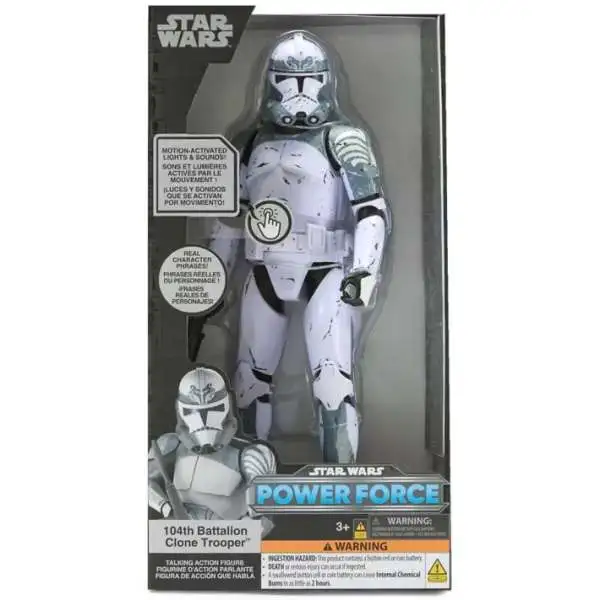Disney Star Wars Power Force 104th Battalion Clone Trooper Exclusive Talking Action Figure