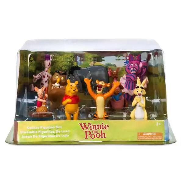 Disney Winnie the Pooh 9-Piece Deluxe PVC Figure Play Set