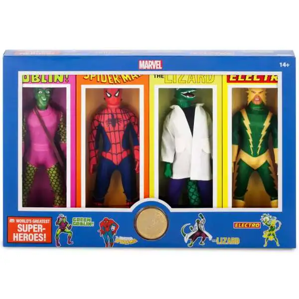 Marvel World's Greatest Super Heroes Green Goblin, The Amazing Spider-Man, The Lizard & Electro Exclusive Action Figure 4-Pack