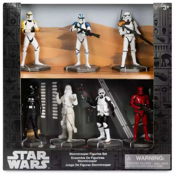 Disney Star Wars Stormtrooper Exclusive 7-Piece PVC Figure Play Set