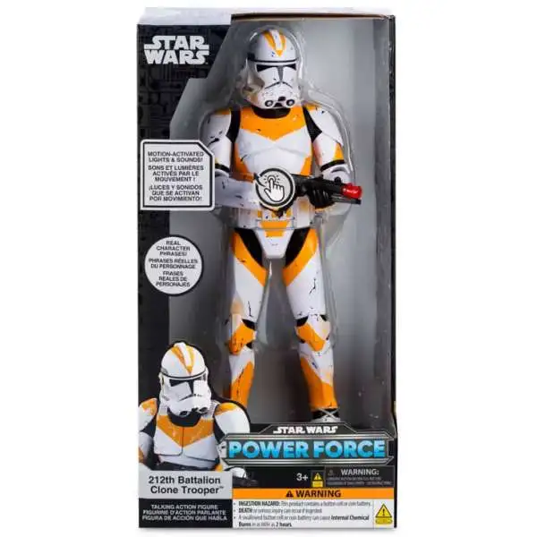 Disney Star Wars Power Force 212th Battalion Clone Trooper Exclusive Talking Action Figure