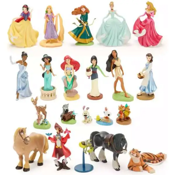 Disney Princess 4-Inch 20-Piece PVC Mega Figurine Playset