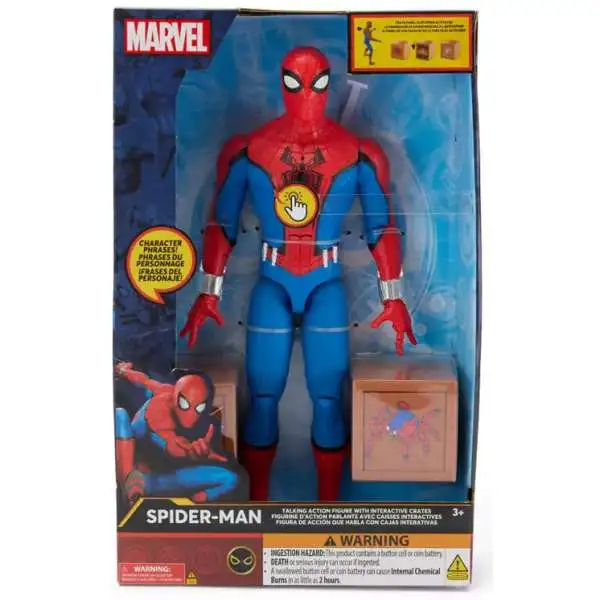 Disney Marvel Spider-Man Exclusive Talking Action Figure [with Interactive Crates]