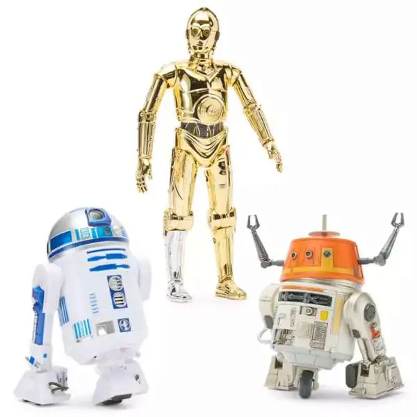 Disney Star Wars Power Force C-3PO, R2-D2 & C1-10P Exclusive Talking Action Figure 3-Pack