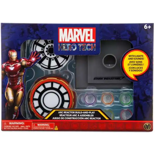 Disney Marvel Iron Man Hero Tech Arc Reactor Build-and-Play Exclusive Role Play Toy