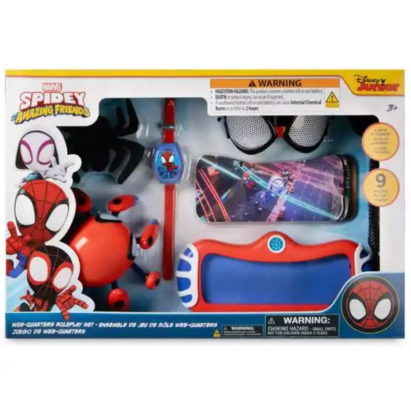 Disney Marvel Spidey & His Amazing Friends Web-Quarters Exclusive Roleplay Set