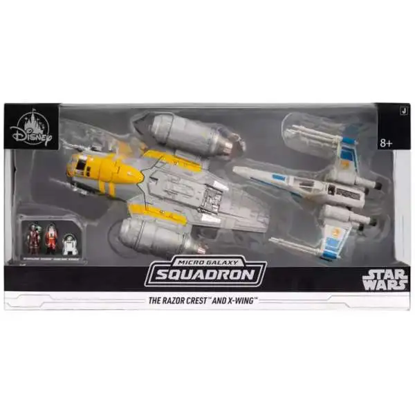 Star Wars Micro Galaxy Squadron The Razor Crest & ET X-Wing Vehicle