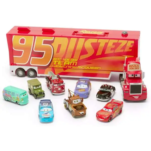 Disney Pixar Cars Cars 3 Mack Hauler Exclusive 143 Diecast Car Set