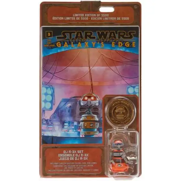 Disney Star Wars Galaxy's Edge DJ R-3X Exclusive Action Figure & Comic Book [with Coin]