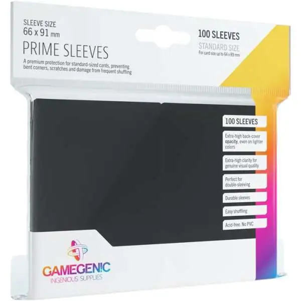 Gamegenic Prime Sleeves Black Card Sleeves