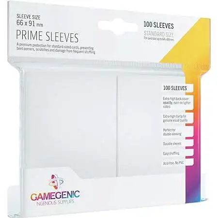 Gamegenic Prime Sleeves Matte White Card Sleeves [100ct]