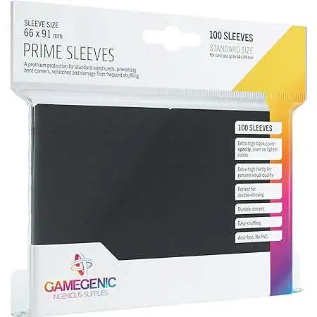 Gamegenic Prime Sleeves Matte Black Card sleeves [100ct]