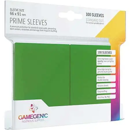 Ingenious Supplies Prime Sleeves Matte Green Card Sleeves [100 Count]