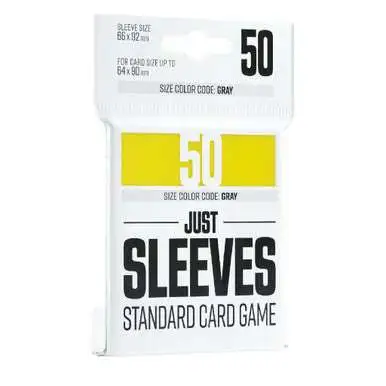 Gamegenic Just Sleeves Yellow Standard Size Card Sleeves [50 Count]