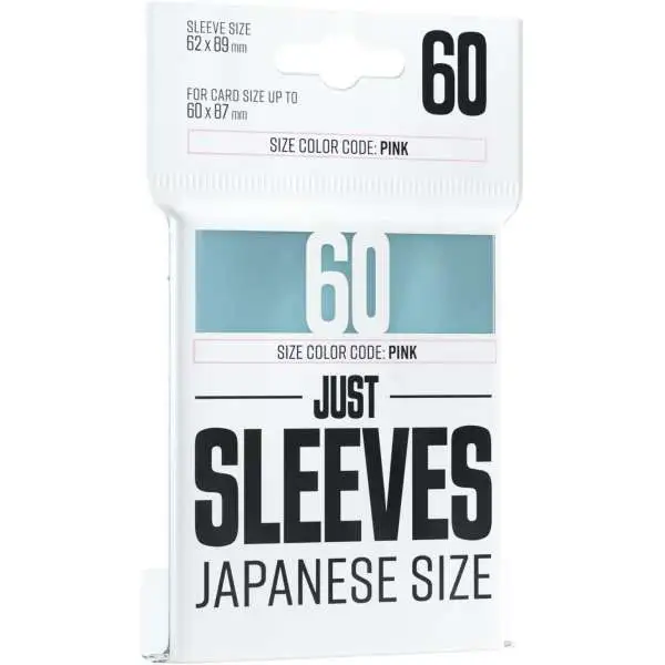 Gamegenic Just Sleeves Clear Japanese Card Sleeves [60 Count]