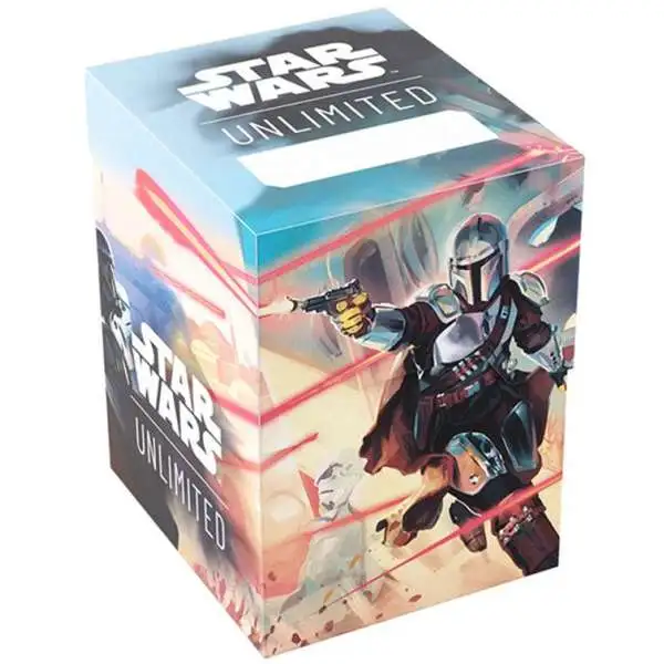 Star Wars: Unlimited Trading Card Game Official Accessory The Mandalorian & Moff Gideon Soft Crate Deck Box