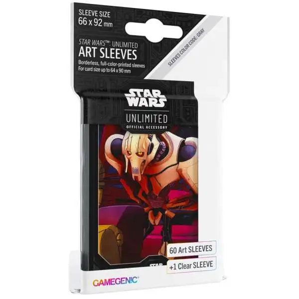 Star Wars: Unlimited Trading Card Game Official Accessory General Grievous Art Card Sleeves