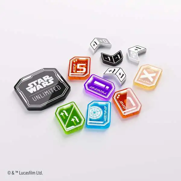 Star Wars: Unlimited Trading Card Game Official Accessory Premium Acrylic Tokens [55 Pieces]