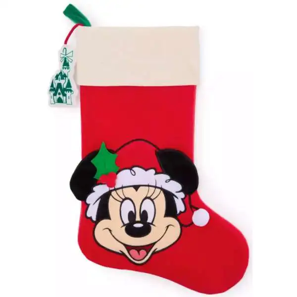 Disney 2025 Holiday Santa Minnie Mouse Holiday Exclusive Christmas Stocking