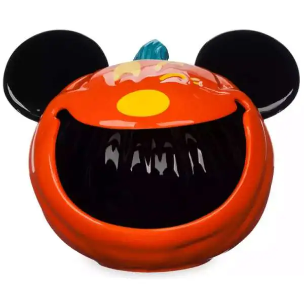 Disney Halloween Mickey Mouse Jack-o'-Lantern Exclusive Candy Bowl