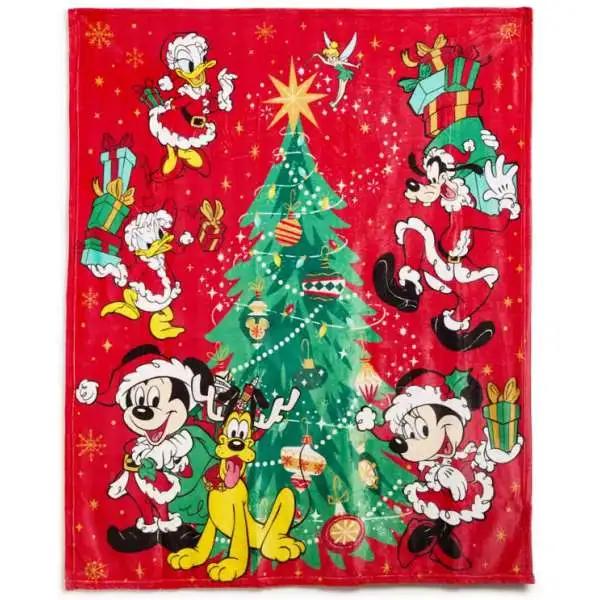 Disney Mickey Mouse & Friends Holiday Exclusive 50-Inch x 60-Inch Throw Blanket