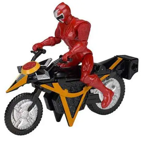 Power Rangers Ninja Steel Red Mega Morph Cylcle Action Figure