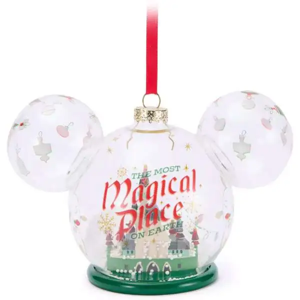 Disney 2025 Holiday Mickey Mouse Icon ''The Most Magical Place on Earth'' 5-Inch Ornament