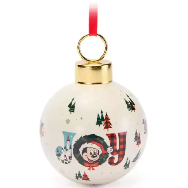 Disney 2025 Holiday Santa Mickey Mouse ''Joy'' Exclusive Ornament