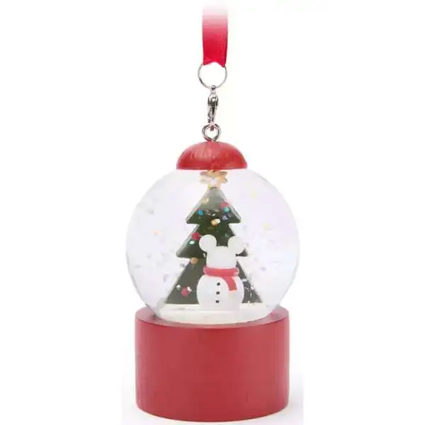 Disney 2025 Holiday Mickey Mouse Holiday Snowglobe 2 5/8-Inch Ornament