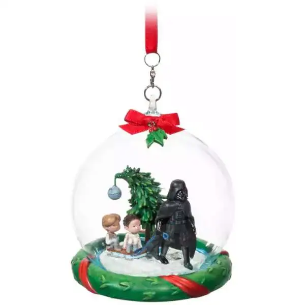 Disney Star Wars Darth Vader and Family Exclusive Glass Dome Sketchbook Ornament