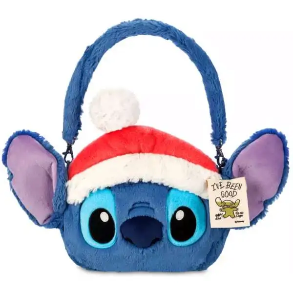 Disney Lilo & Stitch 2024 Holiday Santa Stitch Plush Bag