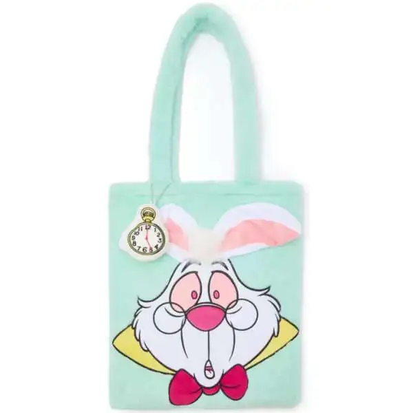 Disney Alice in Wonderland White Rabbit Exclusive 15-Inch Plush Tote Bag